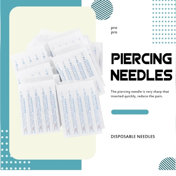 Body piercing needles and piercing clamp - Picture 5 of 5